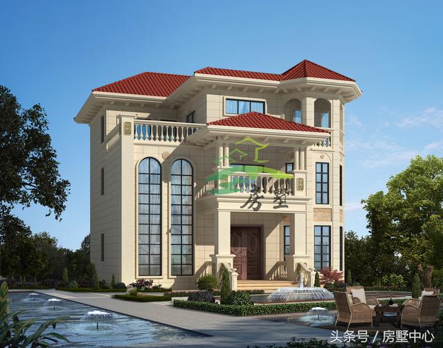 湖南衡陽三層精品小別墅設(shè)計(jì)圖，豪華大氣，占地還小！