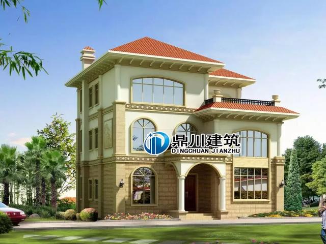 12套歐式自建別墅設(shè)計(jì)圖，任意一棟都精致大氣，農(nóng)村生活一樣過(guò)的舒適有品味，不比城里差！