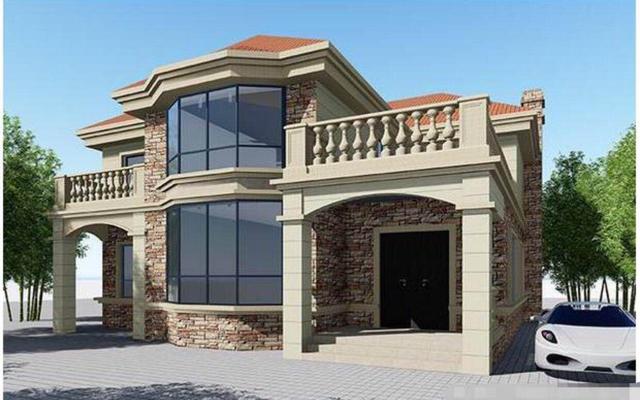 二層農(nóng)村自建房，帶堂屋， 經(jīng)濟(jì)實(shí)用，美觀大氣，真正適合農(nóng)村人的自建房！