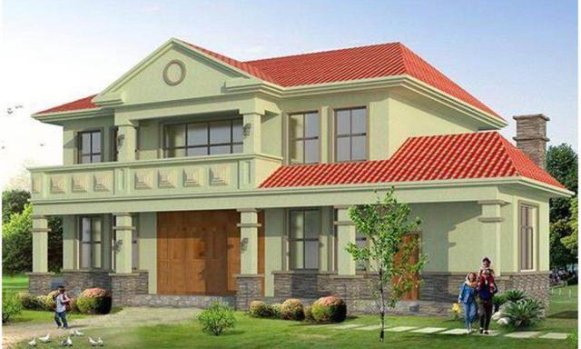 二層農(nóng)村自建房，帶堂屋， 經(jīng)濟(jì)實(shí)用，美觀大氣，真正適合農(nóng)村人的自建房！