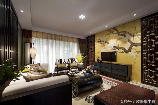 200平新中式裝修，現(xiàn)代時尚元素與傳統(tǒng)風(fēng)格文化的融合與碰撞