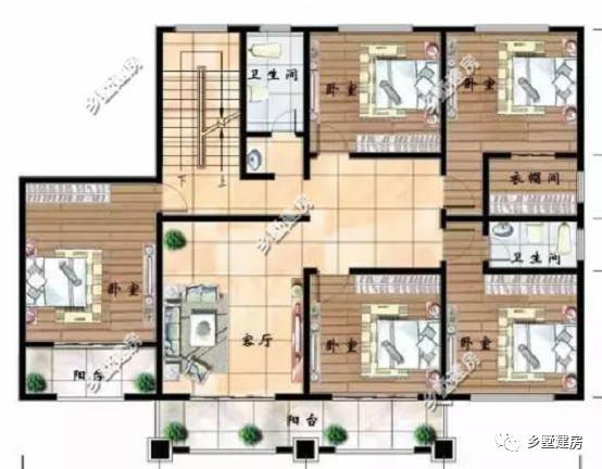 15.9X10.5平米三層別墅設(shè)計(jì)圖，中等戶型四平八穩(wěn)風(fēng)景好！