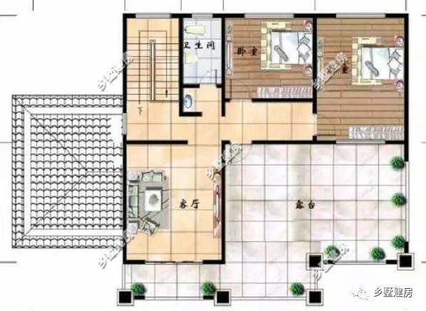 15.9X10.5平米三層別墅設(shè)計(jì)圖，中等戶型四平八穩(wěn)風(fēng)景好！