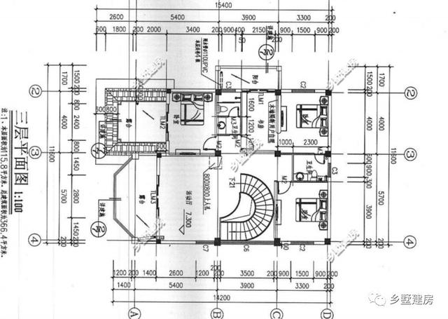 三層農(nóng)村自建房，13.3×14.6米，完美的空間布局，完勝城市商品房！