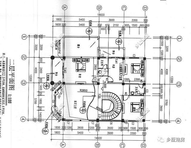 三層農(nóng)村自建房，13.3×14.6米，完美的空間布局，完勝城市商品房！