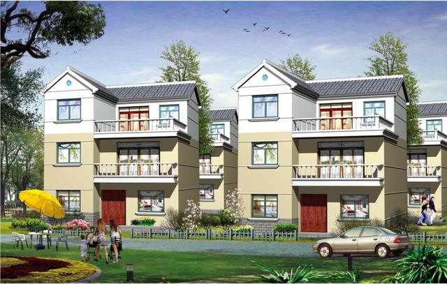 三層農(nóng)村自建房，占地90平方米，外觀大氣簡(jiǎn)約，室內(nèi)功能齊全，小地基也可以建美美的別墅！