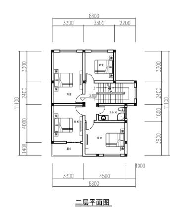 三層農(nóng)村自建房，占地90平方米，外觀大氣簡(jiǎn)約，室內(nèi)功能齊全，小地基也可以建美美的別墅！