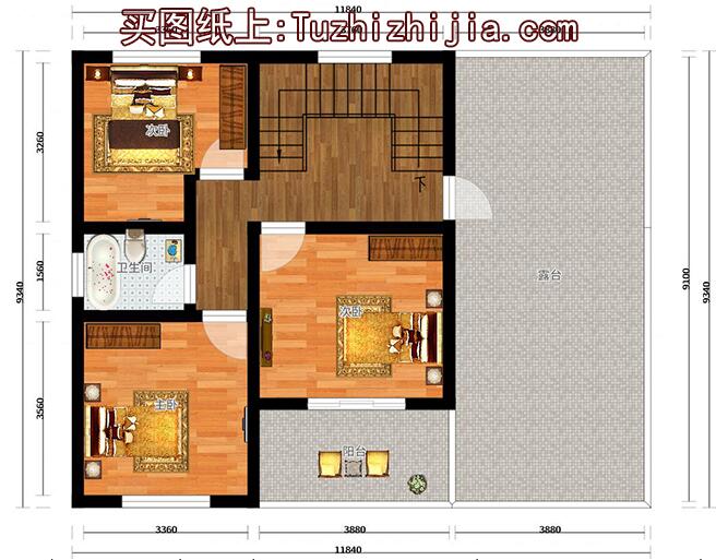 3款農(nóng)村10萬元二層樓房設(shè)計(jì)圖，70-100平別墅，超實(shí)用！
