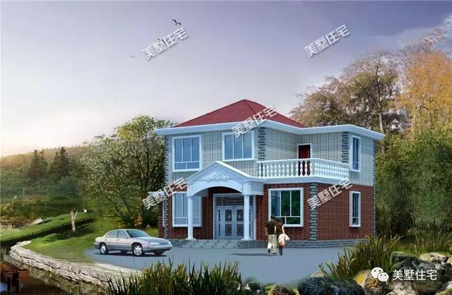 11X9米農(nóng)村兩層別墅設計圖，不僅外觀好看，布局實用，造價也很低，最多20萬，絕對是首選！