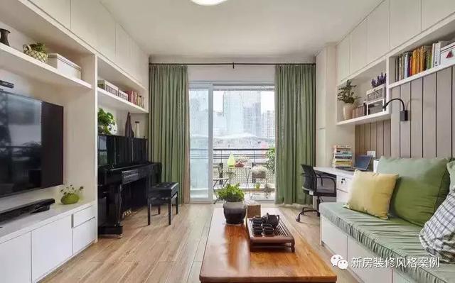 130平三室新房用了10萬裝修簡(jiǎn)約風(fēng)，電視柜與鋼琴融為一體，美觀實(shí)用！