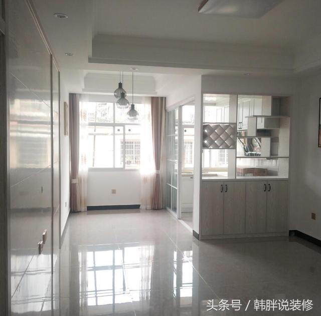 90㎡小三房簡(jiǎn)裝8萬(wàn)搞定，工薪階層新房裝修，瓷磚搭配大白墻。
