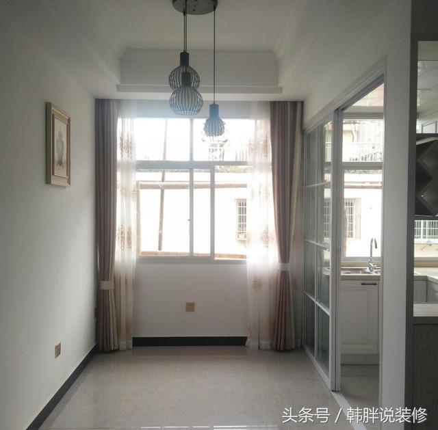 90㎡小三房簡(jiǎn)裝8萬(wàn)搞定，工薪階層新房裝修，瓷磚搭配大白墻。