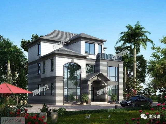 108㎡的三層別墅設(shè)計(jì)圖，宅基地小，別煩惱，一起來(lái)漲姿勢(shì)