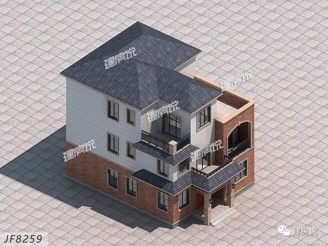 108㎡的三層別墅設(shè)計(jì)圖，宅基地小，別煩惱，一起來(lái)漲姿勢(shì)