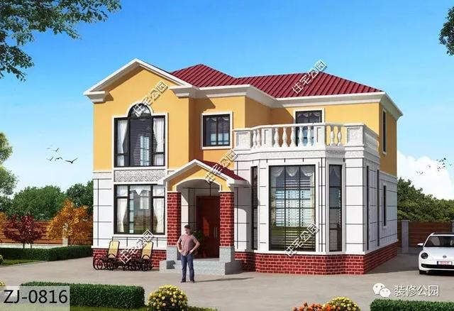 二層農(nóng)村自建房，比別墅還美的一款，35萬蓋2層美滋滋，裝修好全村最美