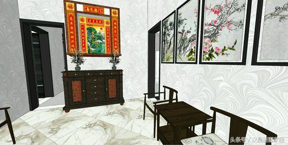 12X17米經(jīng)典新中式三層別墅設(shè)計(jì)圖，車庫(kù)+院子+堂屋，完美布局低調(diào)內(nèi)涵！