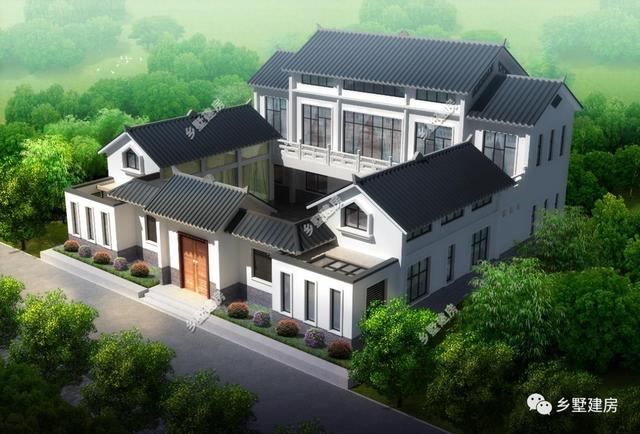 兩款新中式四合院設(shè)計圖，完美的將傳統(tǒng)與現(xiàn)代相結(jié)合，打造最適合你的別墅！