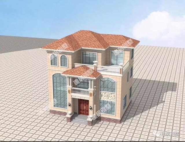 11.3×10米簡歐風(fēng)格三層別墅圖，外觀自帶歐美風(fēng)情，布局實(shí)用有格調(diào)，主體30萬建好