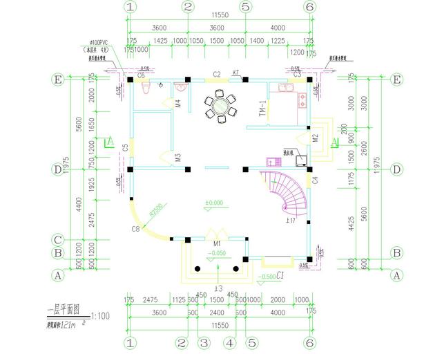 4層農(nóng)村自建房設(shè)計圖11.55米*11.9，經(jīng)濟實用，比較適合多人口之家！