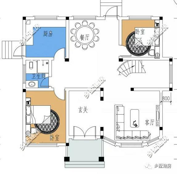 兩款款別致小洋樓設(shè)計圖，張揚而又接地氣，建一棟超有面子！