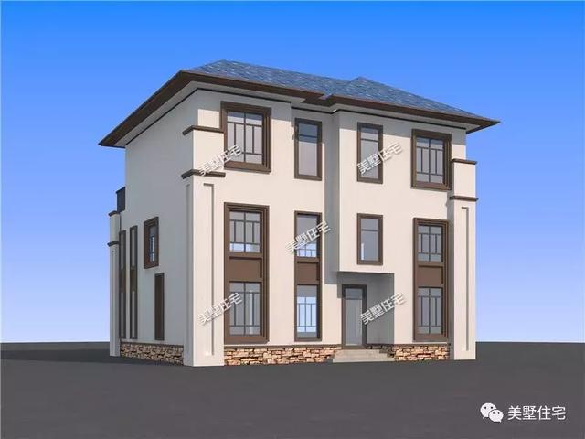 12X11米歐式風(fēng)格三層別墅圖，娛樂室健身房、吧臺(tái)大露臺(tái)俱全，這才是真正的農(nóng)村別墅