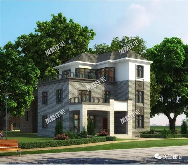 3套新中式風(fēng)格的別墅戶型圖，造價30萬左右，造型更符合現(xiàn)代人的審美