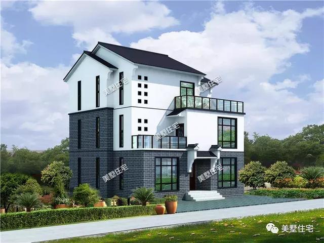 3套新中式風(fēng)格的別墅戶型圖，造價30萬左右，造型更符合現(xiàn)代人的審美