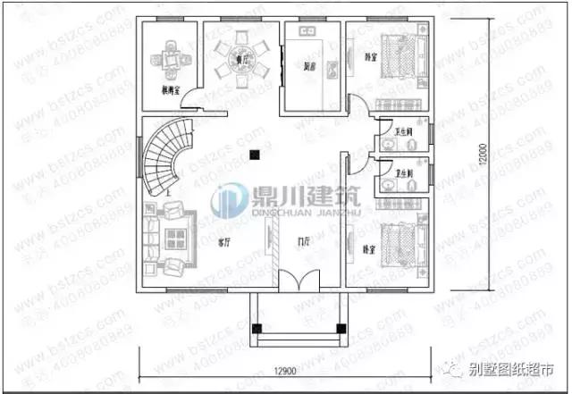 15套漂亮三層復式別墅戶型圖，4套帶旋轉樓梯， 經(jīng)濟實用，美觀大氣，我們一起來看看吧