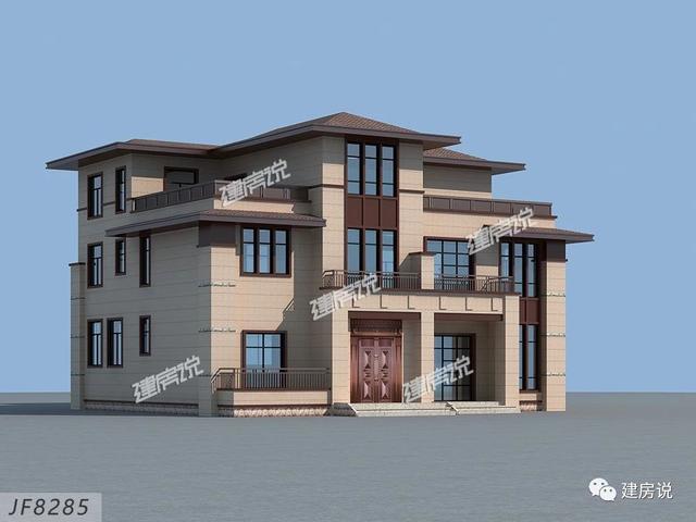 一款三層新中式別墅，讓你在鄰居面前驕傲一輩子，有實力就是那么自信！