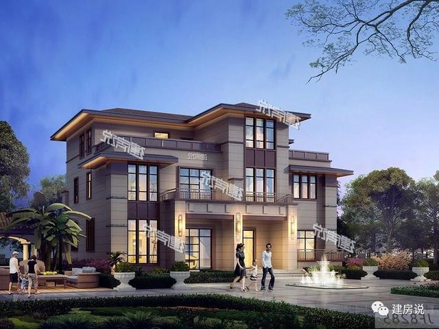 一款三層新中式別墅，讓你在鄰居面前驕傲一輩子，有實力就是那么自信！
