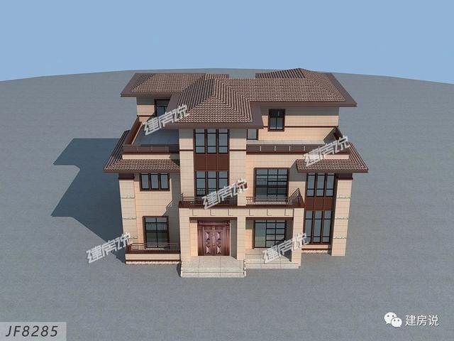 一款三層新中式別墅，讓你在鄰居面前驕傲一輩子，有實力就是那么自信！