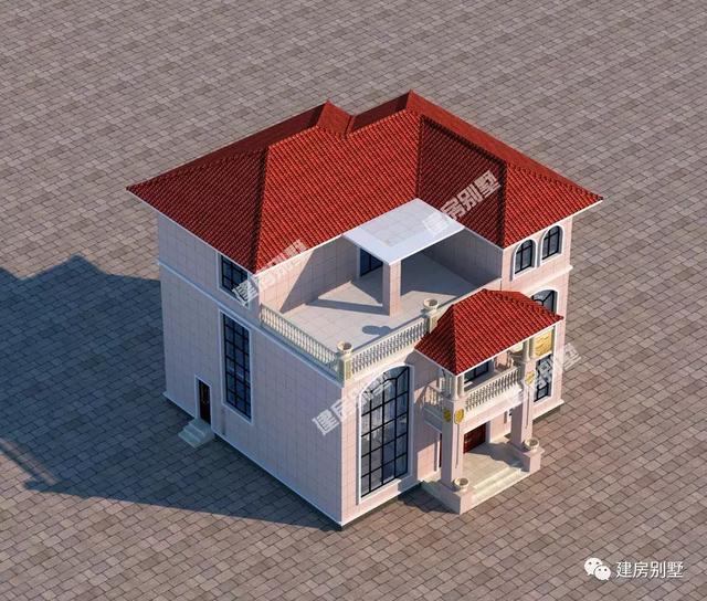 11.8×12.4米三層別墅設(shè)計(jì)圖，外觀和布局讓我膜拜，父母?jìng)冋娴淖∩线@樣的洋房真的是既方便又夠有面子