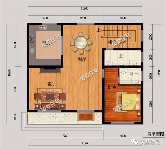 11x10米三層別墅圖，5室6衛(wèi)，經(jīng)濟(jì)實(shí)用，樸實(shí)而又美麗，農(nóng)村自建房首選戶型