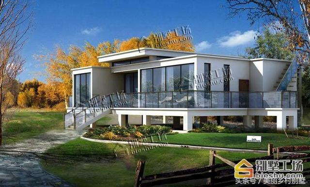 現(xiàn)代農(nóng)村一層框架結(jié)構(gòu)自建別墅圖，10×19造價(jià)15萬(wàn)4個(gè)臥室，父母也喜歡