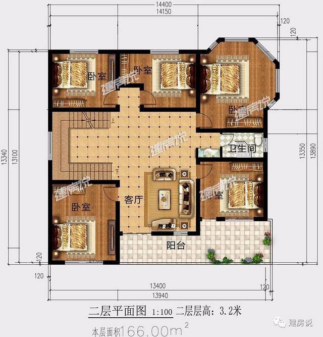 128㎡的別墅設(shè)計(jì)圖帶電梯+影音室，雙廚房設(shè)計(jì)為你帶來非凡的生活享受