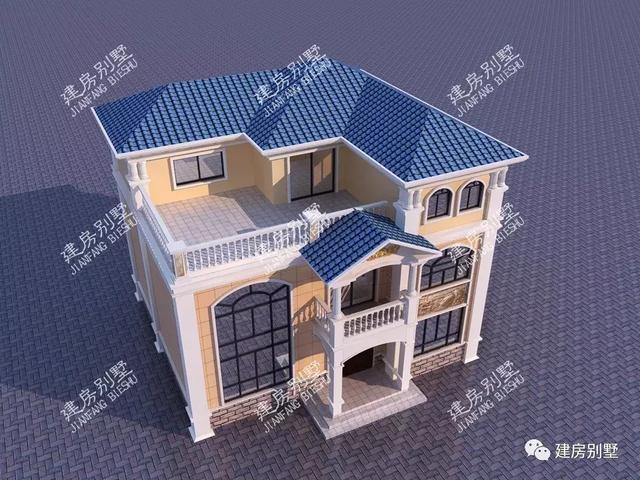 兩款都帶旋轉(zhuǎn)樓梯的農(nóng)村三層別墅圖，第二棟建了獨立廚房，生活都很方便