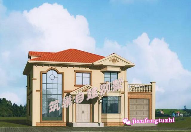 11x11米二層農(nóng)村別墅設(shè)計(jì)圖，1種布局4種配色，快來選一選