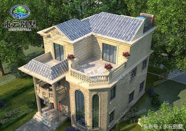 農(nóng)村自建房用得較多的幾款三層別墅圖紙，都是比較豪華大氣的外觀