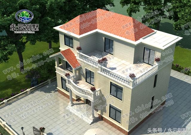 農(nóng)村自建房用得較多的幾款三層別墅圖紙，都是比較豪華大氣的外觀