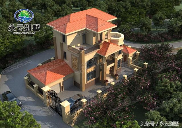 農(nóng)村自建房用得較多的幾款三層別墅圖紙，都是比較豪華大氣的外觀