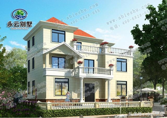 農(nóng)村自建房用得較多的幾款三層別墅圖紙，都是比較豪華大氣的外觀