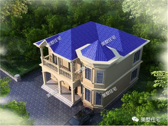 10X10米二層別墅設(shè)計(jì)圖，4室2衛(wèi)+挑空客廳，方正戶型財(cái)運(yùn)滾滾來