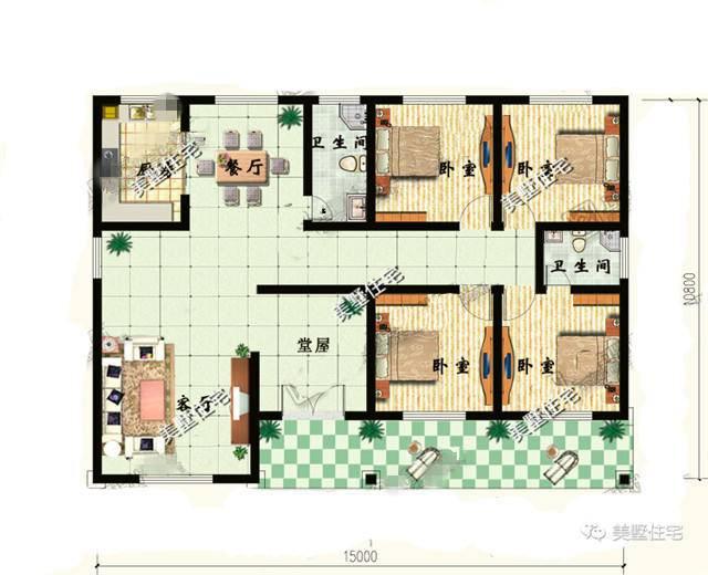 4款農(nóng)村一層小別墅設(shè)計(jì)圖，美觀實(shí)用住的舒心，10萬(wàn)就能建的起