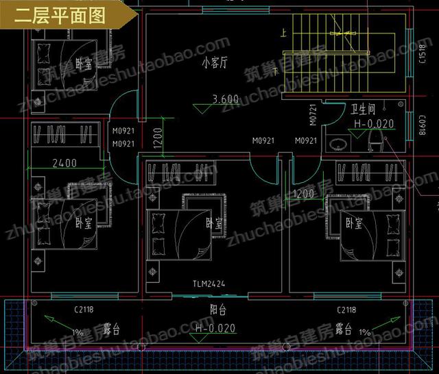 兩款經(jīng)濟實用易建造二層平屋頂農(nóng)村自建房（全套）施工效果圖，造價才25萬