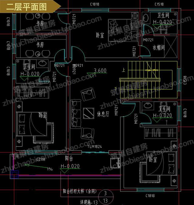 兩款經(jīng)濟實用易建造二層平屋頂農(nóng)村自建房（全套）施工效果圖，造價才25萬