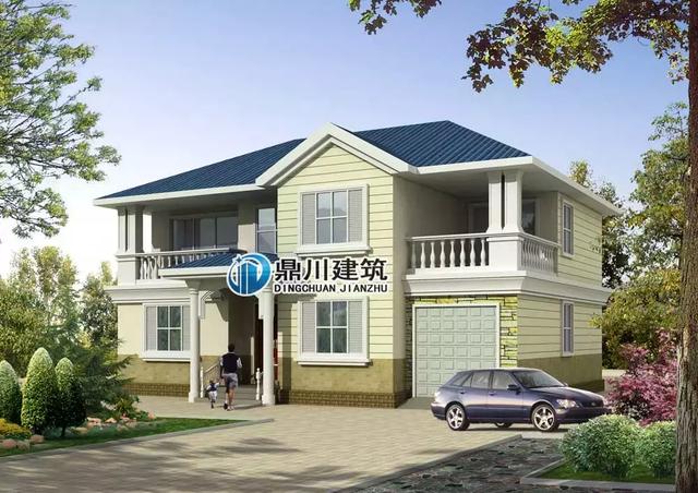 5套農(nóng)村小別墅效果圖和實(shí)拍圖的對(duì)比，第1套100%還原效果圖，第3套造價(jià)才25萬(wàn)