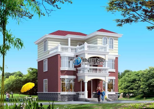 5套農(nóng)村小別墅效果圖和實(shí)拍圖的對(duì)比，第1套100%還原效果圖，第3套造價(jià)才25萬(wàn)