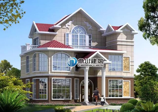 5套農(nóng)村小別墅效果圖和實(shí)拍圖的對(duì)比，第1套100%還原效果圖，第3套造價(jià)才25萬(wàn)