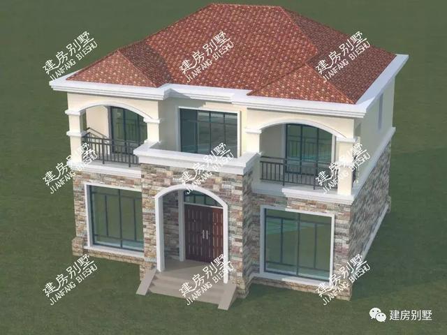 曬3棟兩層別墅完工的效果圖，同一個施工隊建的，風(fēng)格完全不同，你喜歡哪個呢