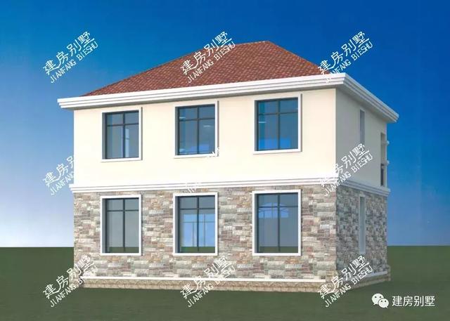 曬3棟兩層別墅完工的效果圖，同一個施工隊建的，風(fēng)格完全不同，你喜歡哪個呢